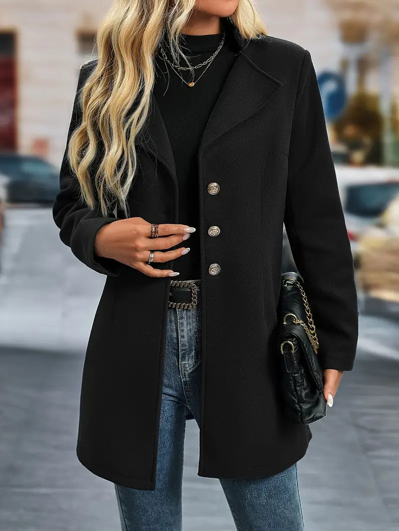 Lange elegante winterjas voor dames – Sophie