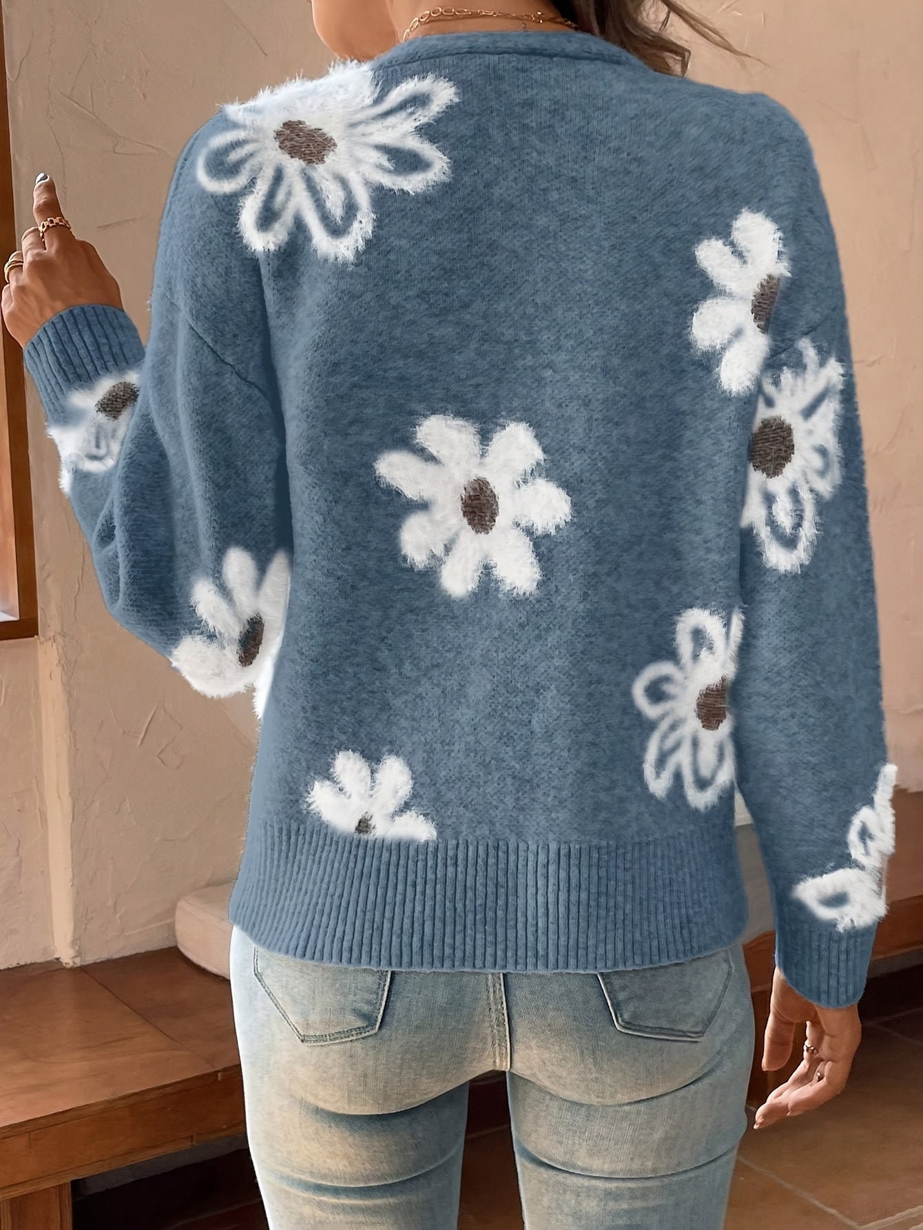 Elegant vest met bloemenpatroon – Isabella