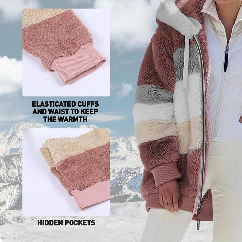 Warme oversized winterjas voor dames – Fleur