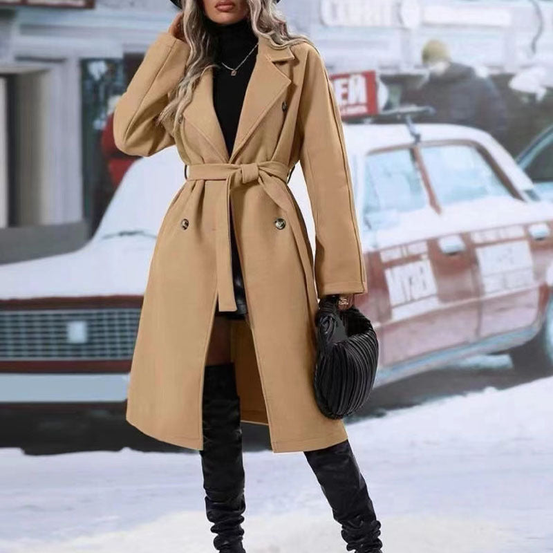 Warme Trenchcoat Voor Wintermode Dames - Sophie