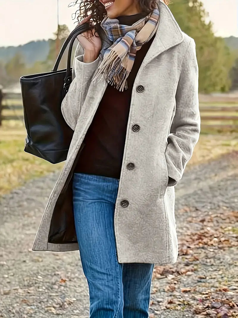 Elegante dames winterjas met capuchon – Sophia