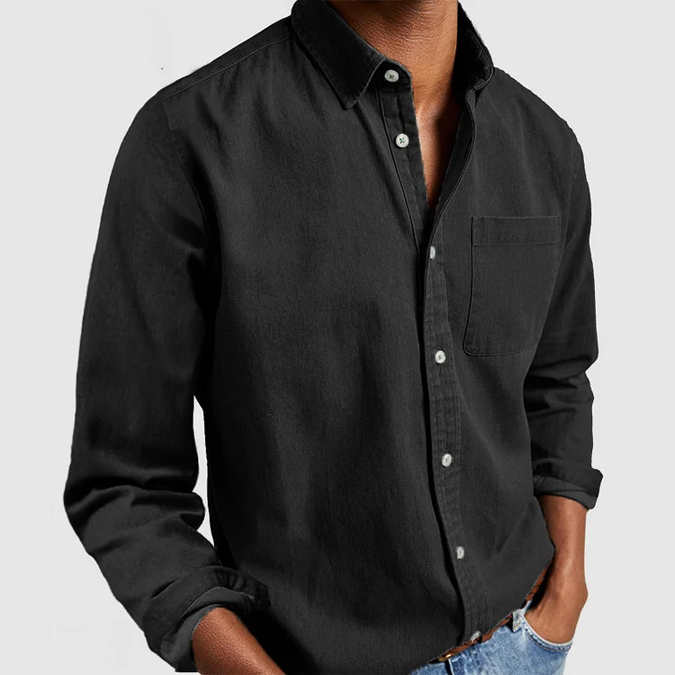 Casual Effen Oxford Overhemd voor Heren – Lucas