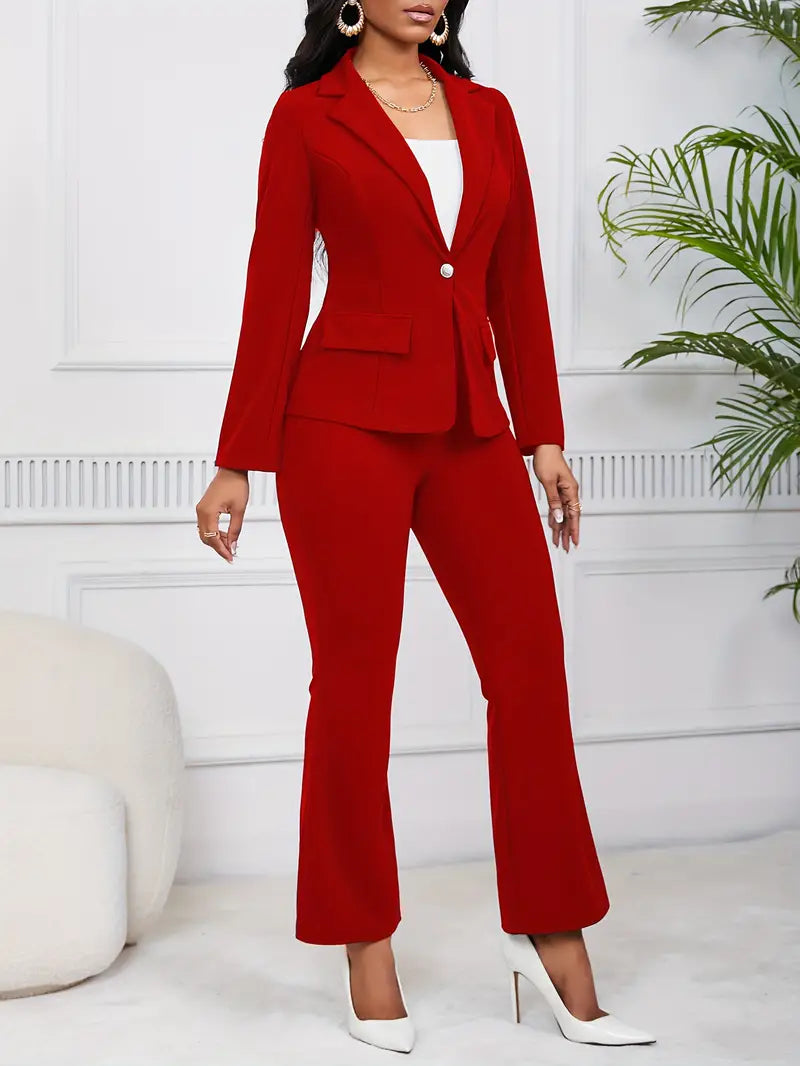 Damespak met blazer en bootcut broek – Sophie