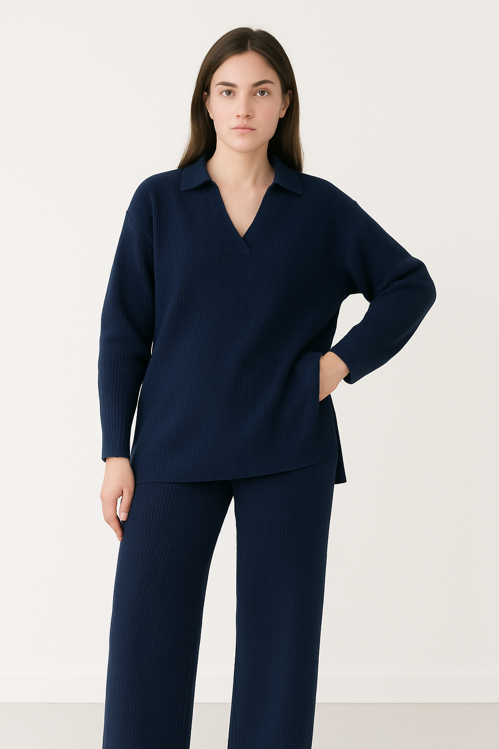 Gebreide cozy set voor dames met stijl – Novari