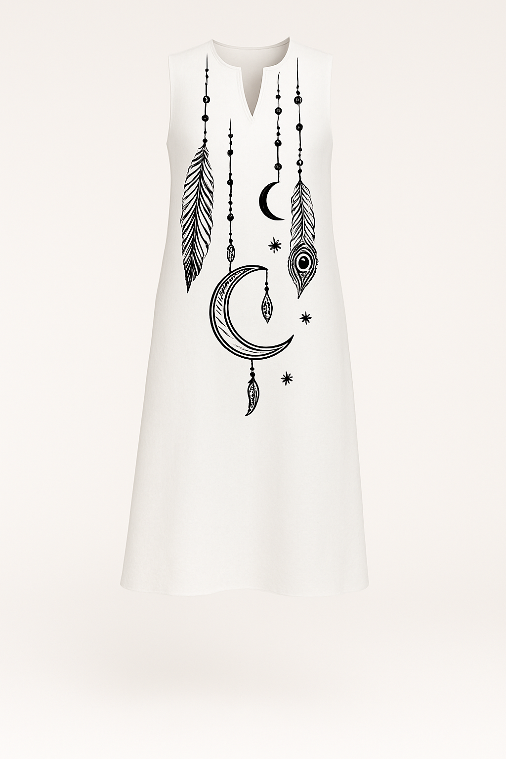 Turquoise damesjurk met glanseffect en taillering – Carolin