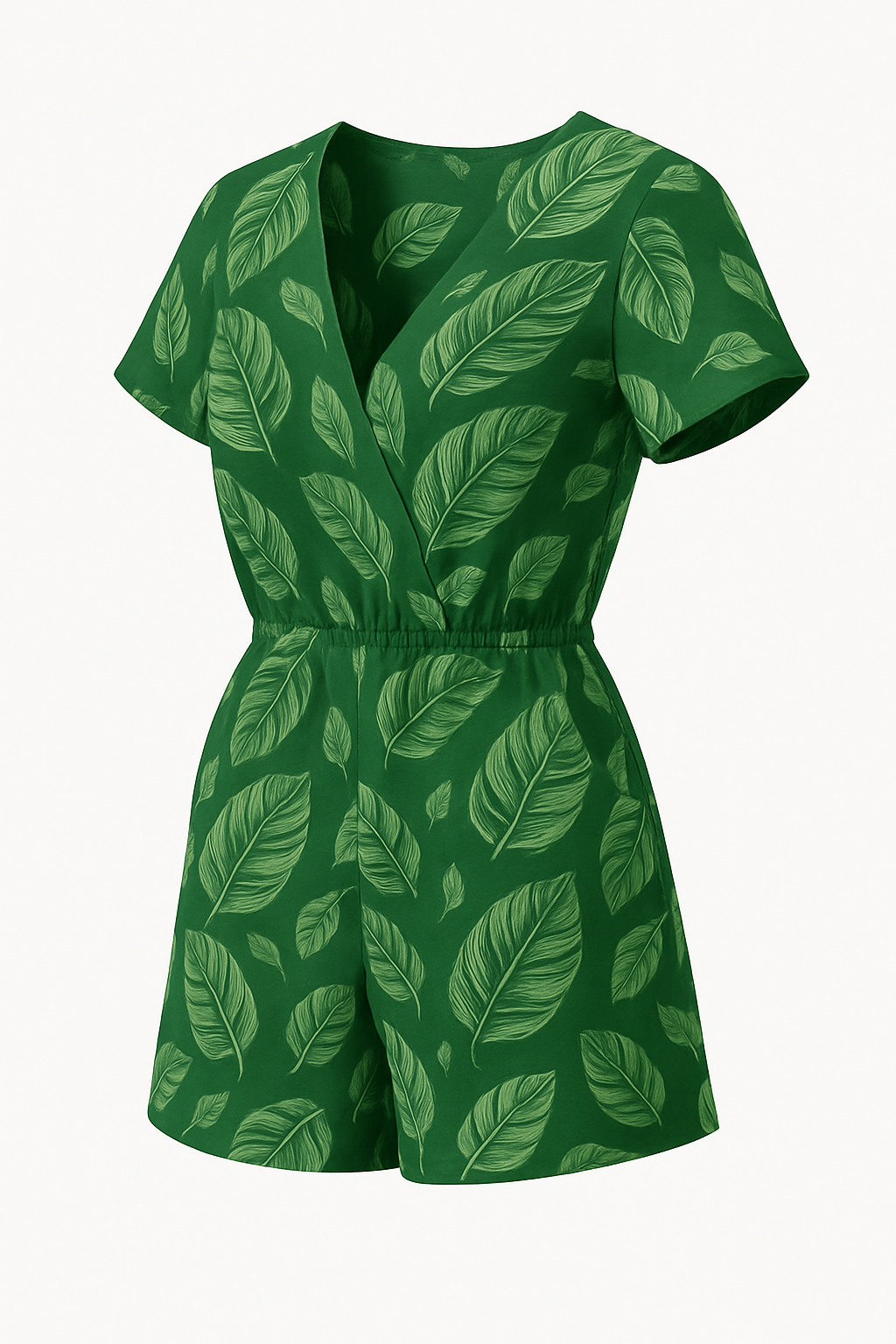 Zomerse romper met bloemenprint en tailleband – Alina