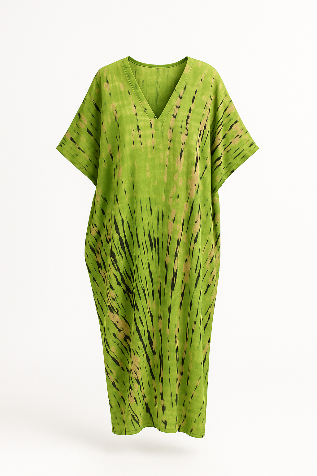 Zwart-wit Gestreepte Kaftan Jurk voor Dames – Lysara