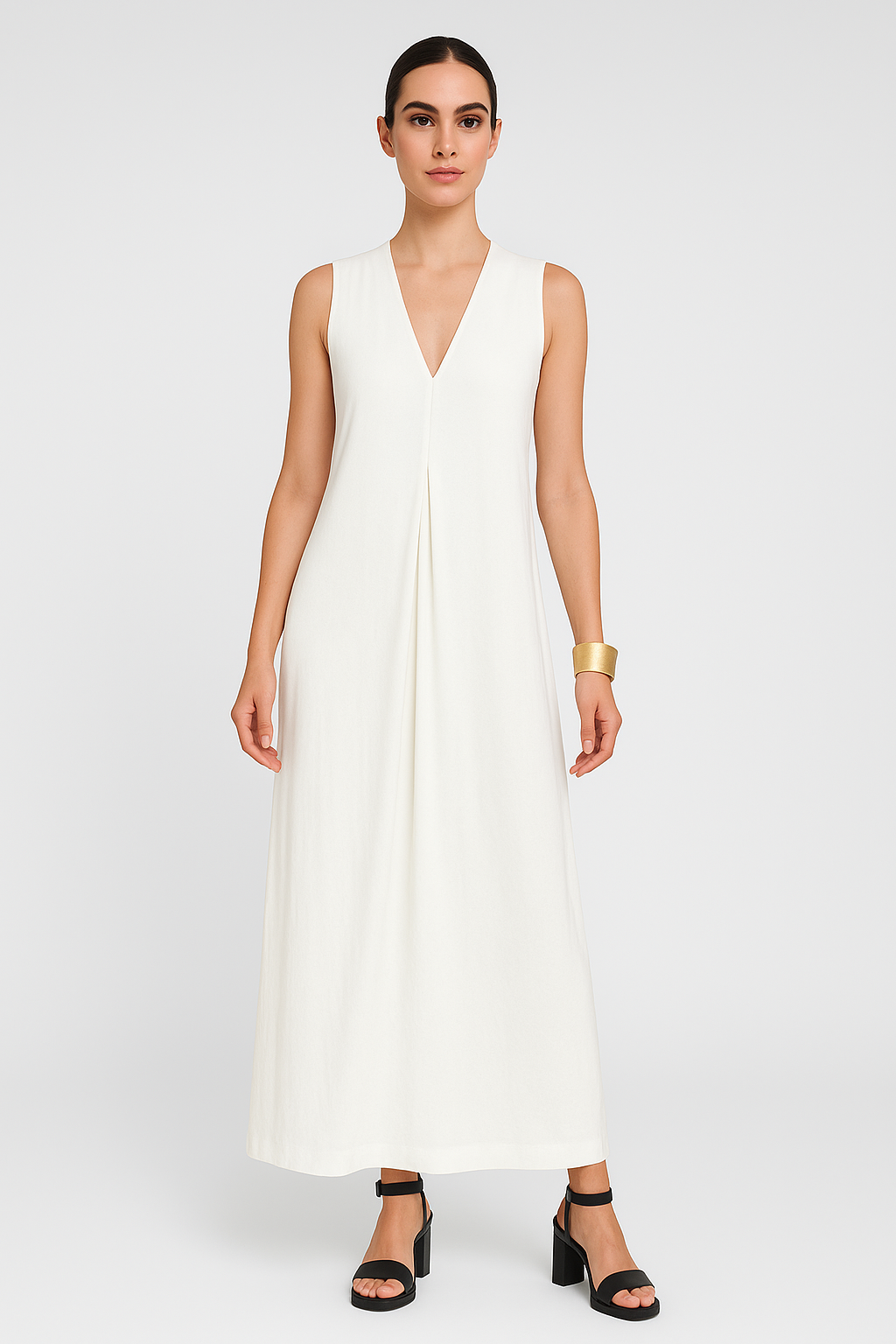 Sculpting maxi-jurk voor een elegant silhouet – Jane