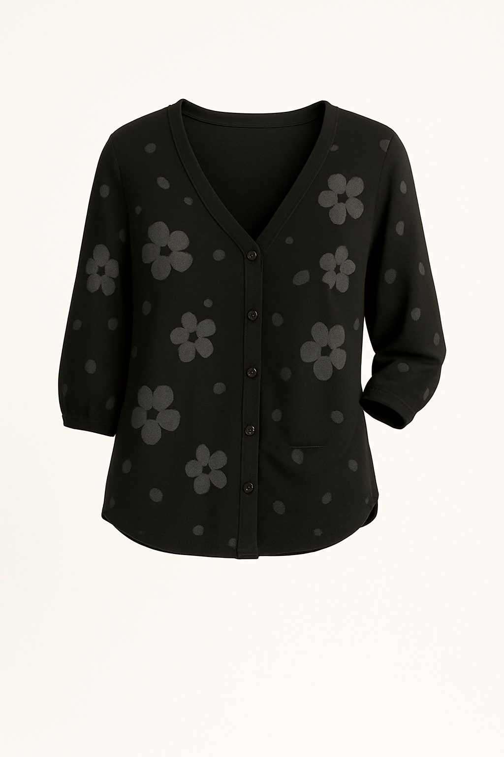 Luchtige damesblouse met bloemenprint en losse pasvorm – Élodie