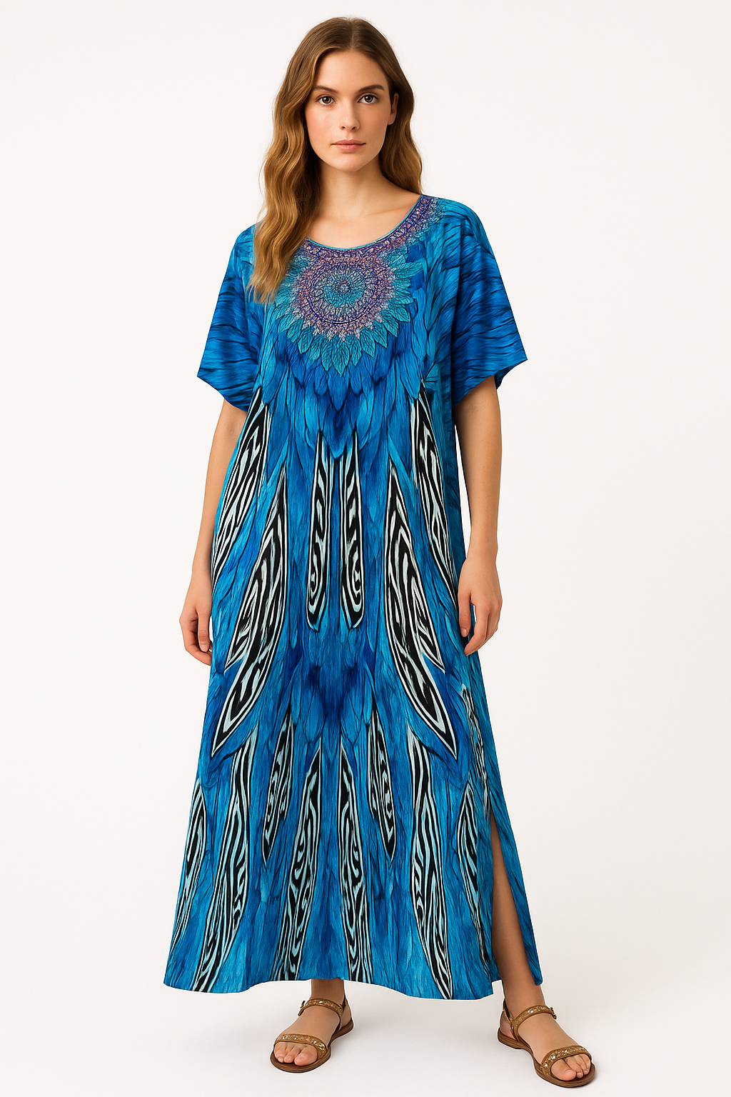 Stijlvolle Strandkaftan met Elegante Pasvorm – Solenya