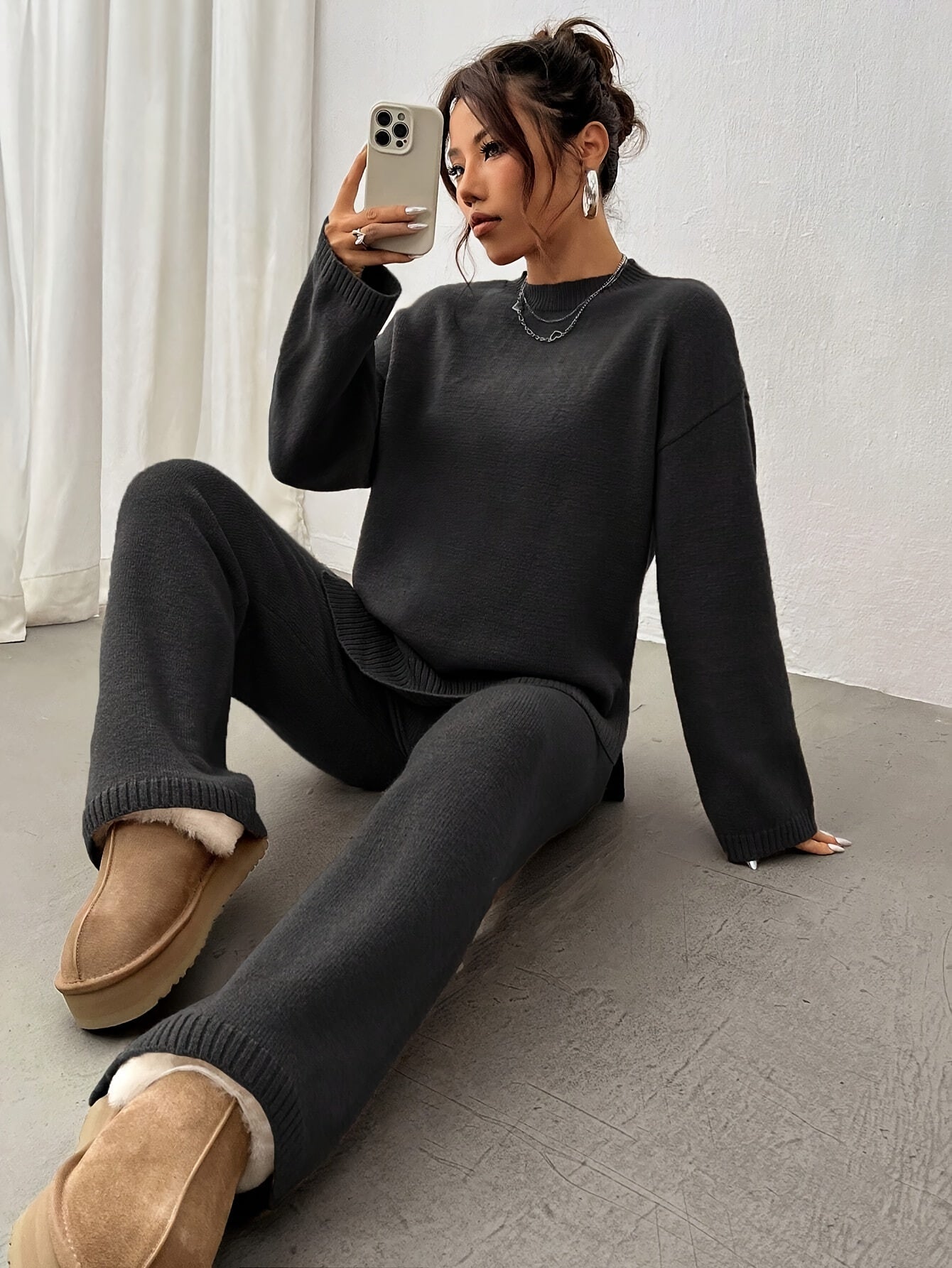 Gebreide ribbelset voor stijl en comfort – Veliro