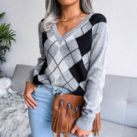 Stijlvolle V-hals sweater – Olivia