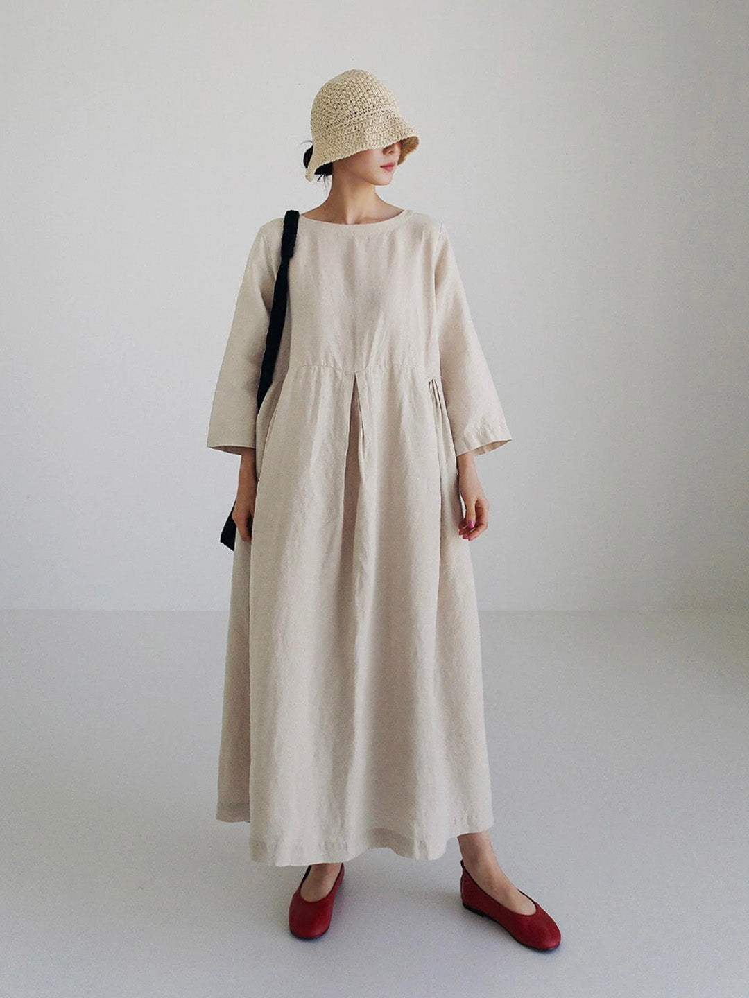 Linnen Maxi Jurk Elegant Zomercomfort Look – Nuvira