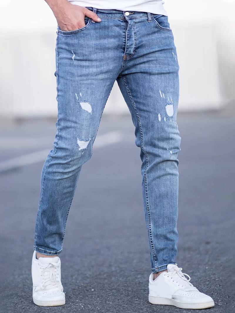 Slim Fit Jeans Heren – Stijlvolle en Comfortabele Look – Theo