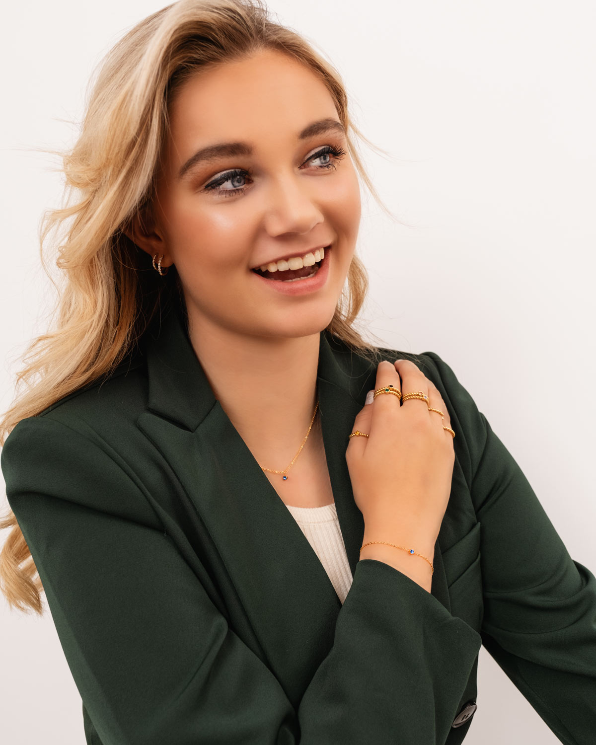 Geboortesteen Armband van Zilver en Goud – Persoonlijk Cadeau – Astralia
