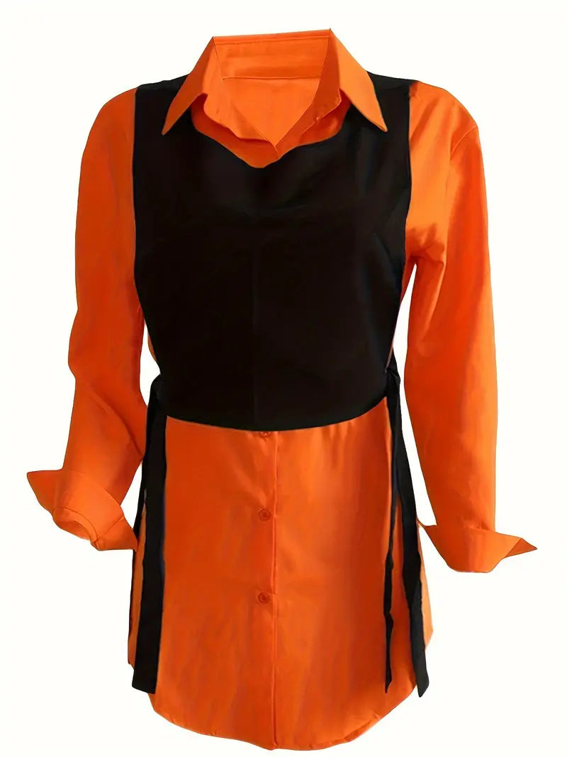 Oranje blousejurk dames voor Koningsdag look – Fenora