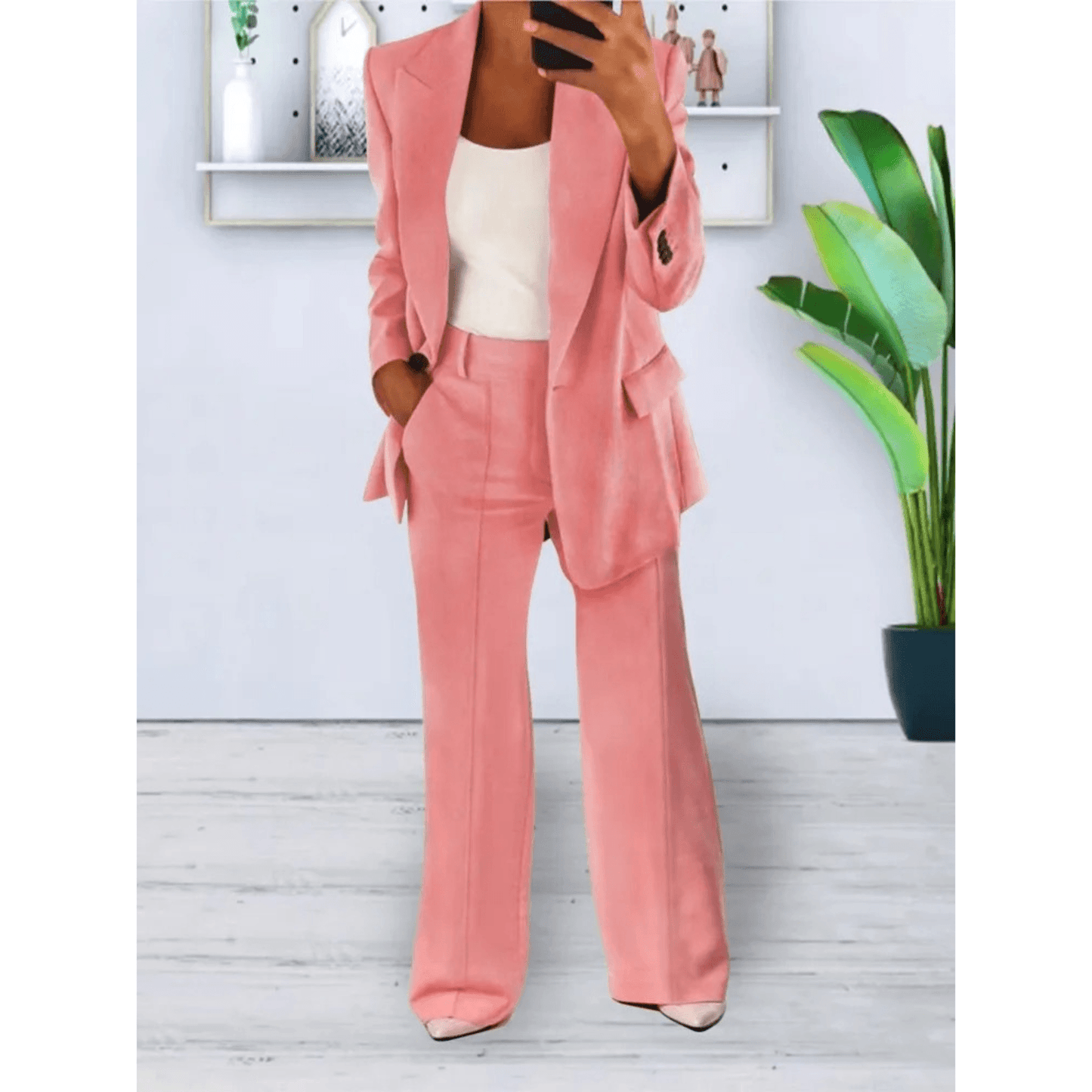 Casual Blazer & Broek Set voor Dames – Sophie
