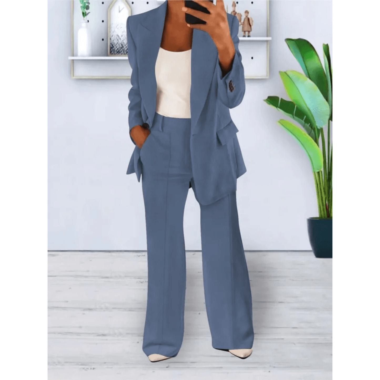 Casual Blazer & Broek Set voor Dames – Sophie