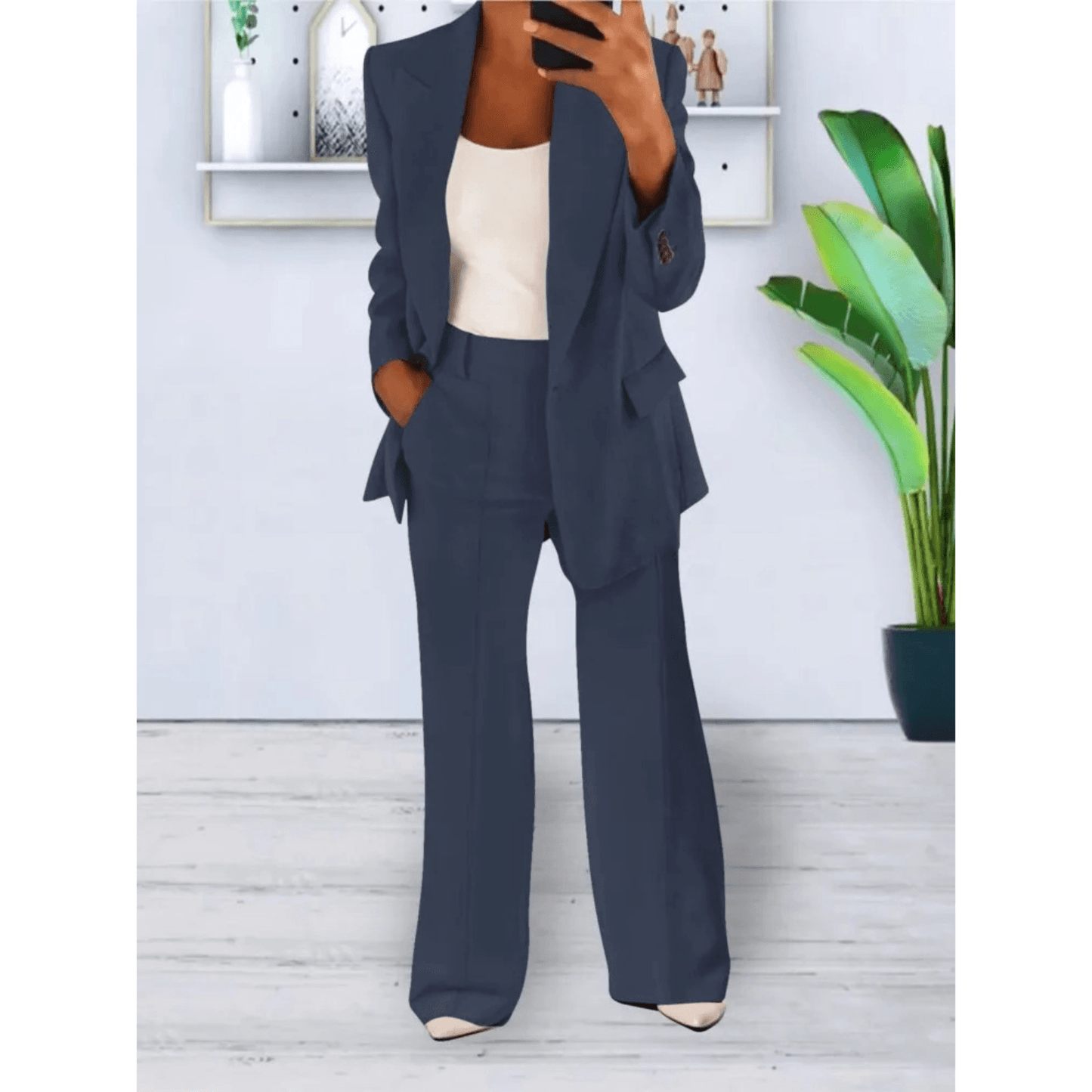 Casual Blazer & Broek Set voor Dames – Sophie