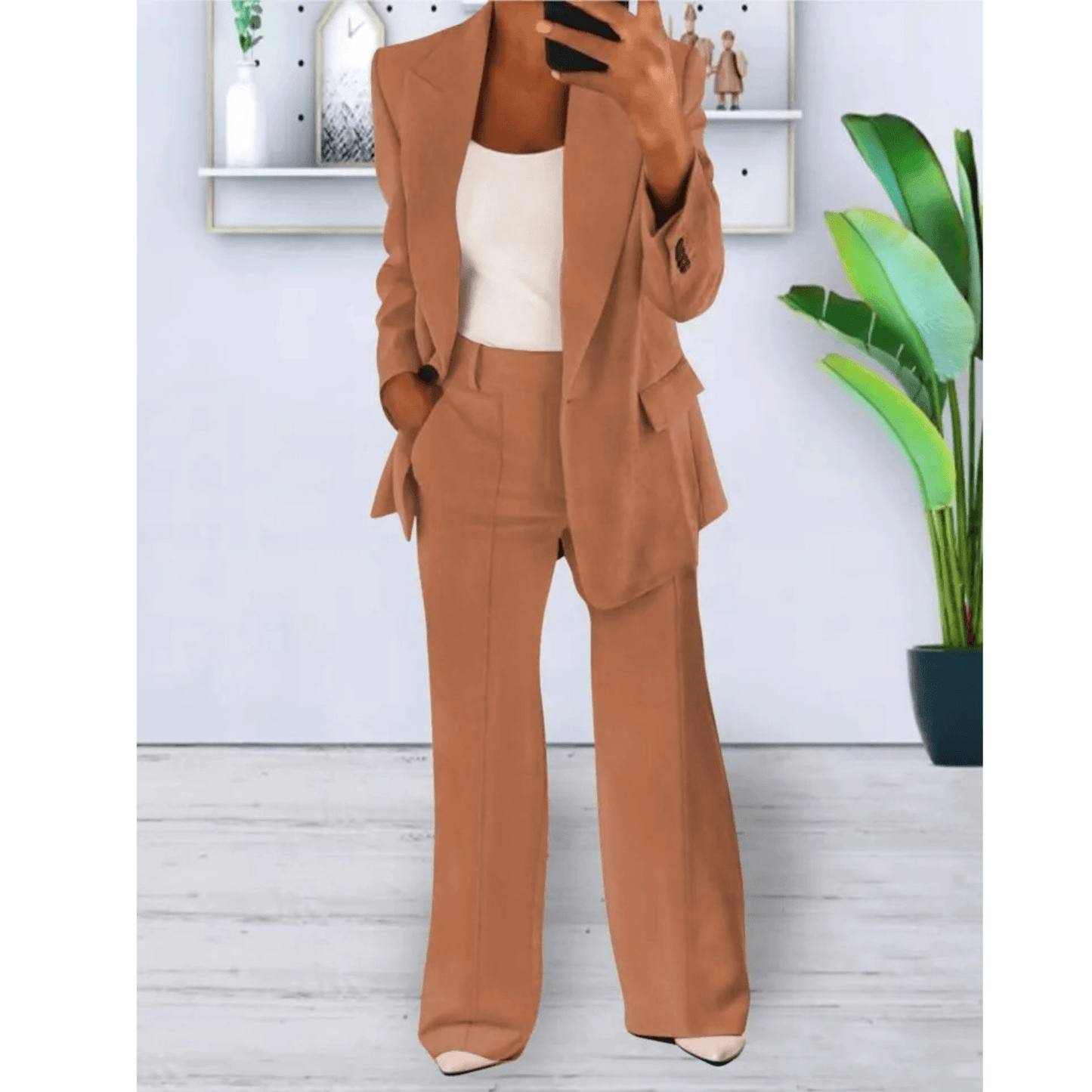 Casual Blazer & Broek Set voor Dames – Sophie