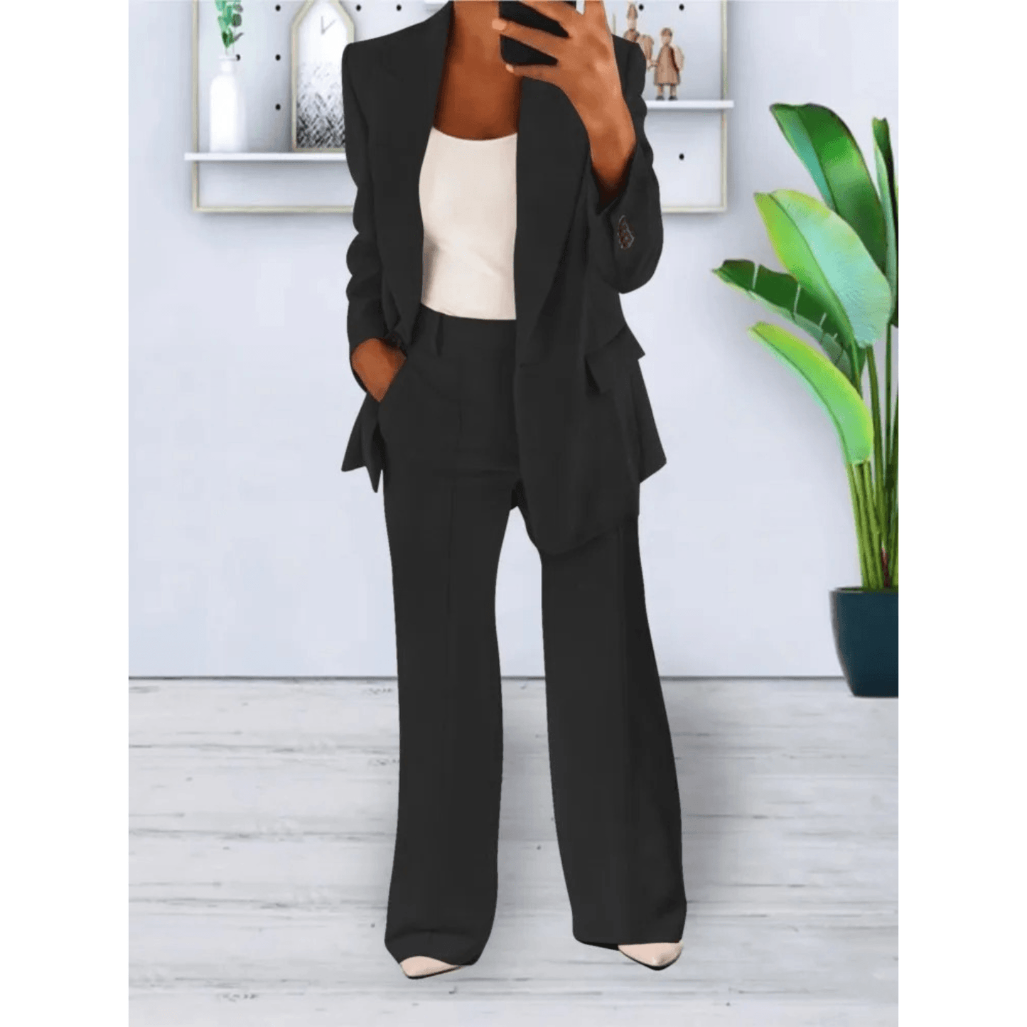 Casual Blazer & Broek Set voor Dames – Sophie
