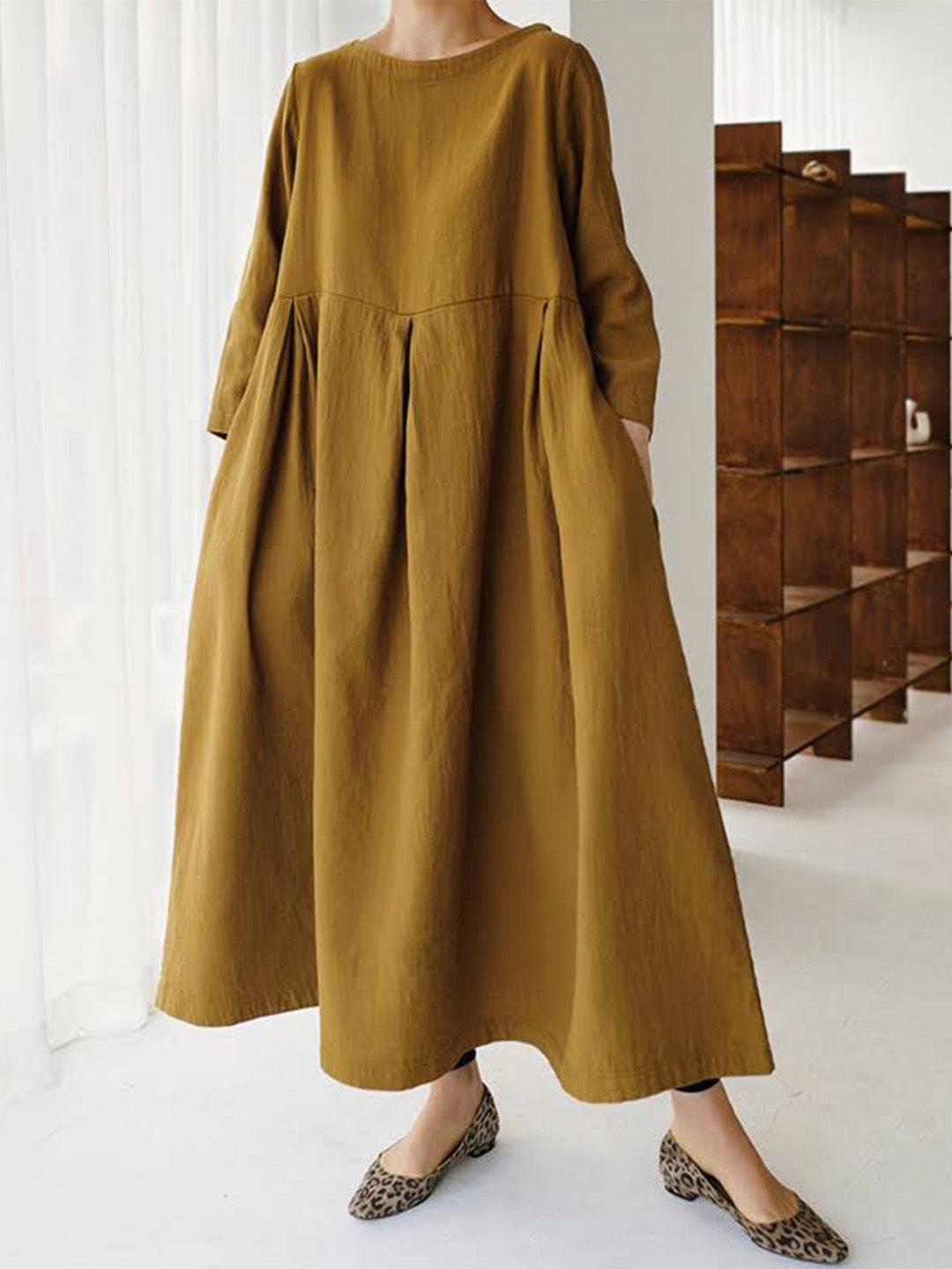 Linnen Maxi Jurk Elegant Zomercomfort Look – Nuvira