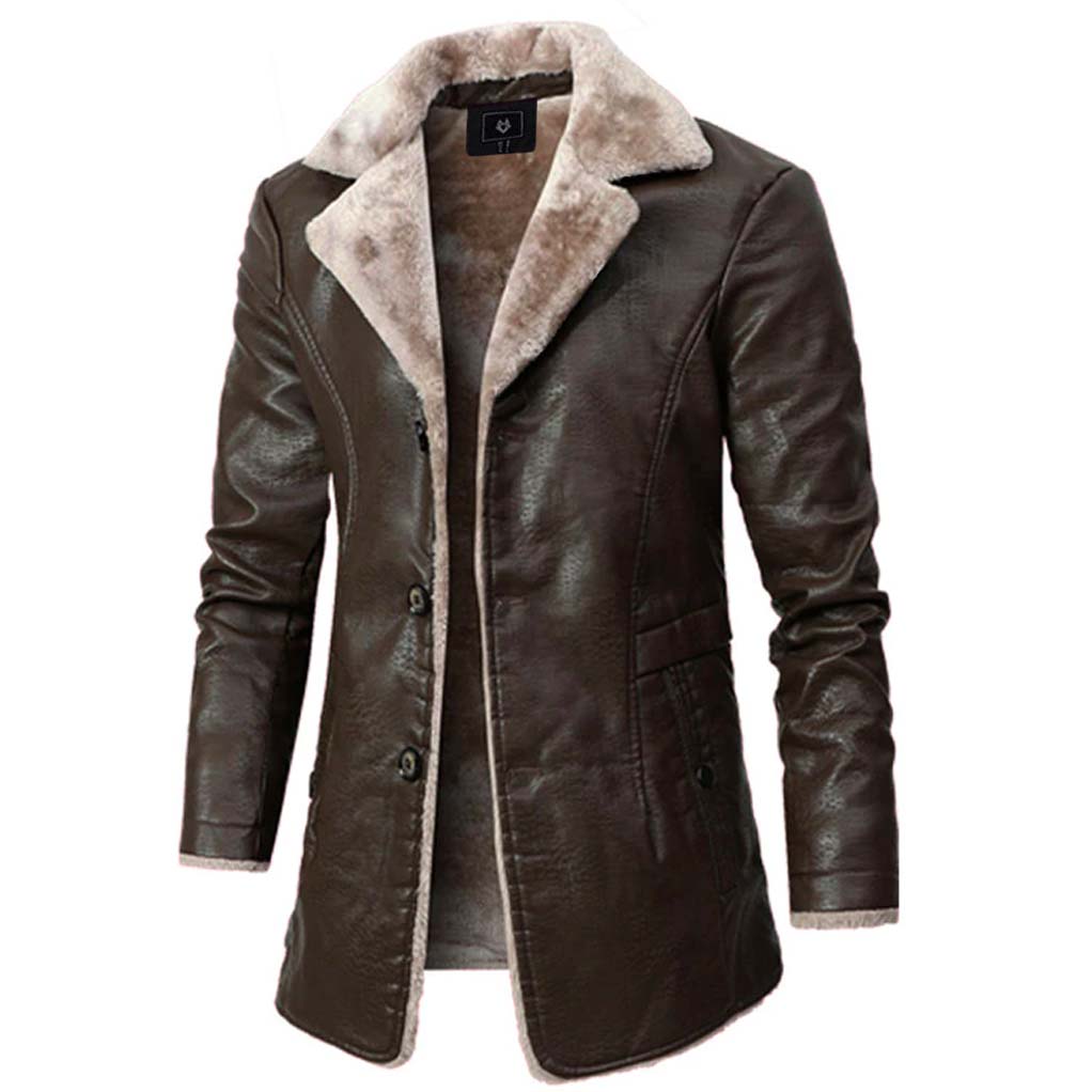 Exclusieve designer leren herenjas – Axel