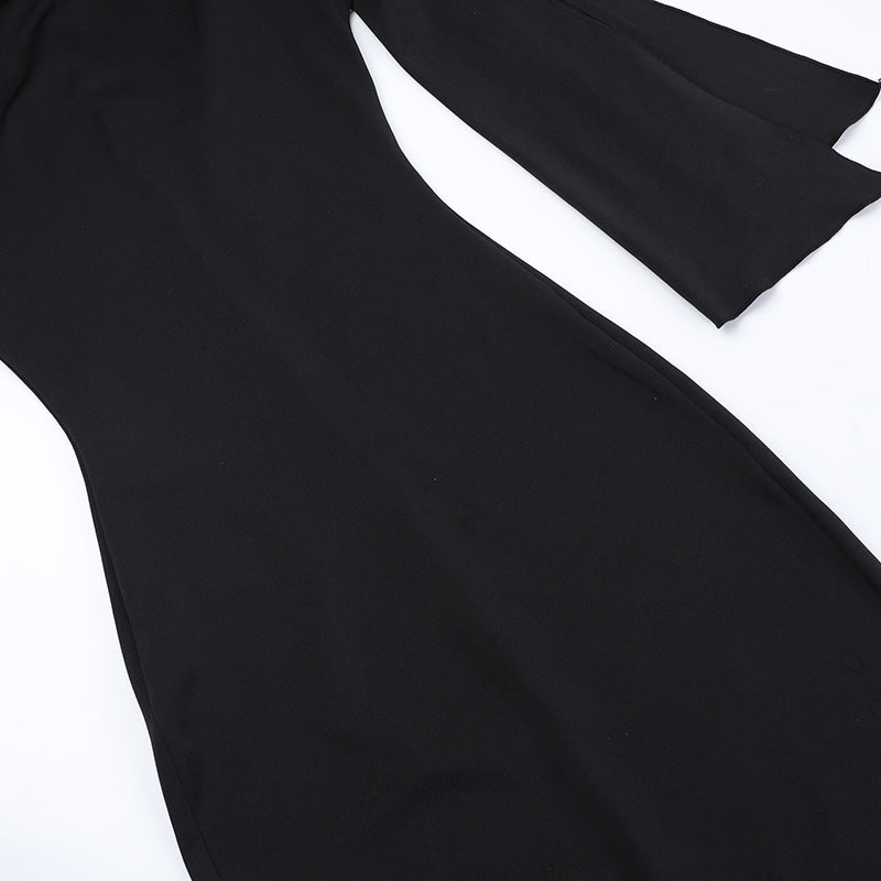 Maxi avondjurk off shoulder met strik dames – Aurelia