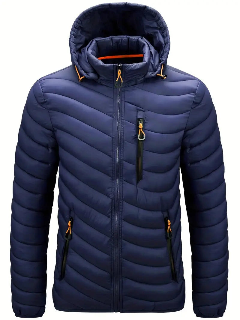 Lichtgewicht winterjas met capuchon voor heren – Thomas