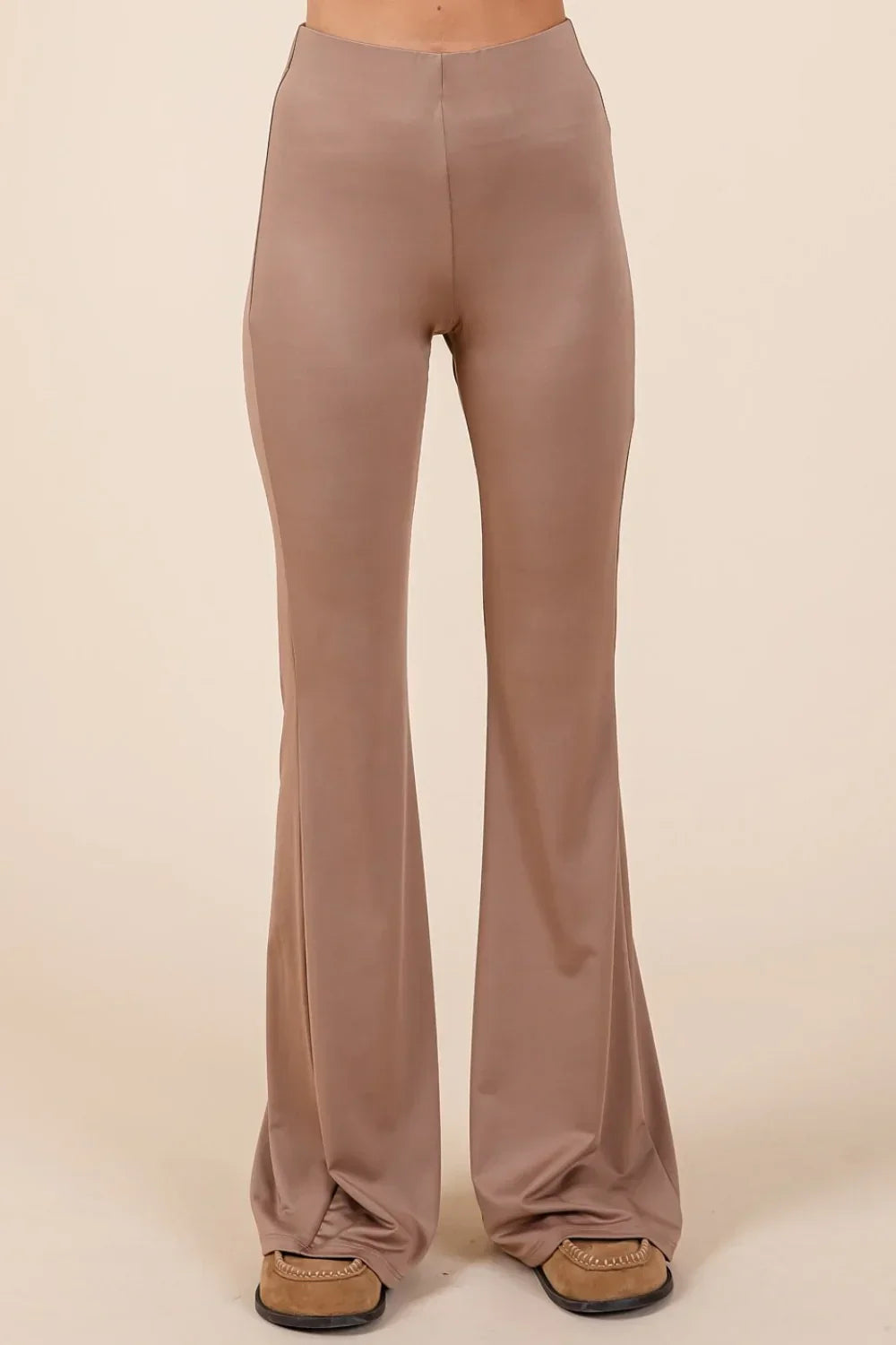 Zachte stretchy flare broek voor dames – Deva