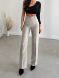 Hoge taille wijde broek voor dames – Isabelle