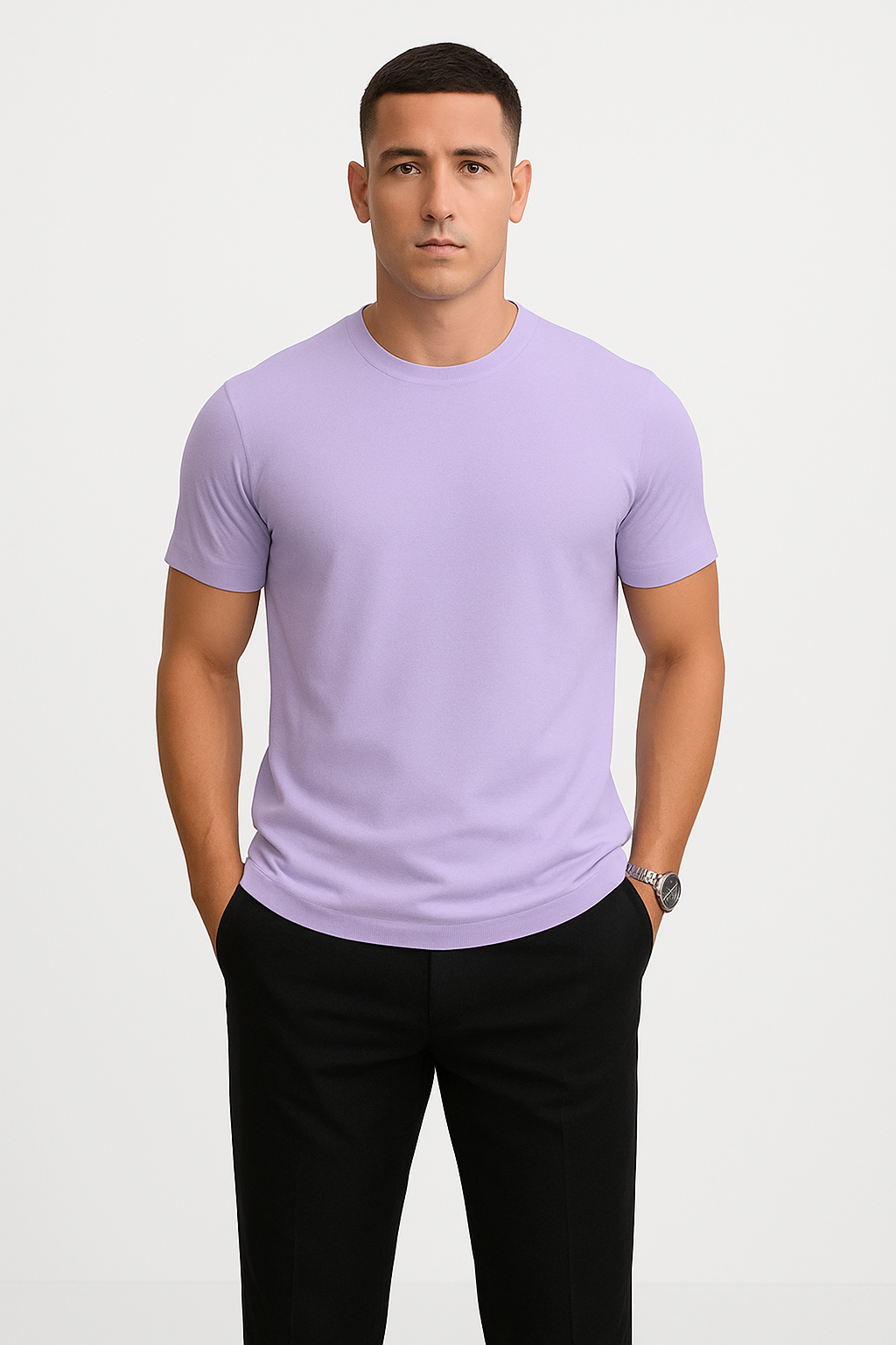Comfortabel basic T-shirt voor heren, ademend en stijlvol – Tom