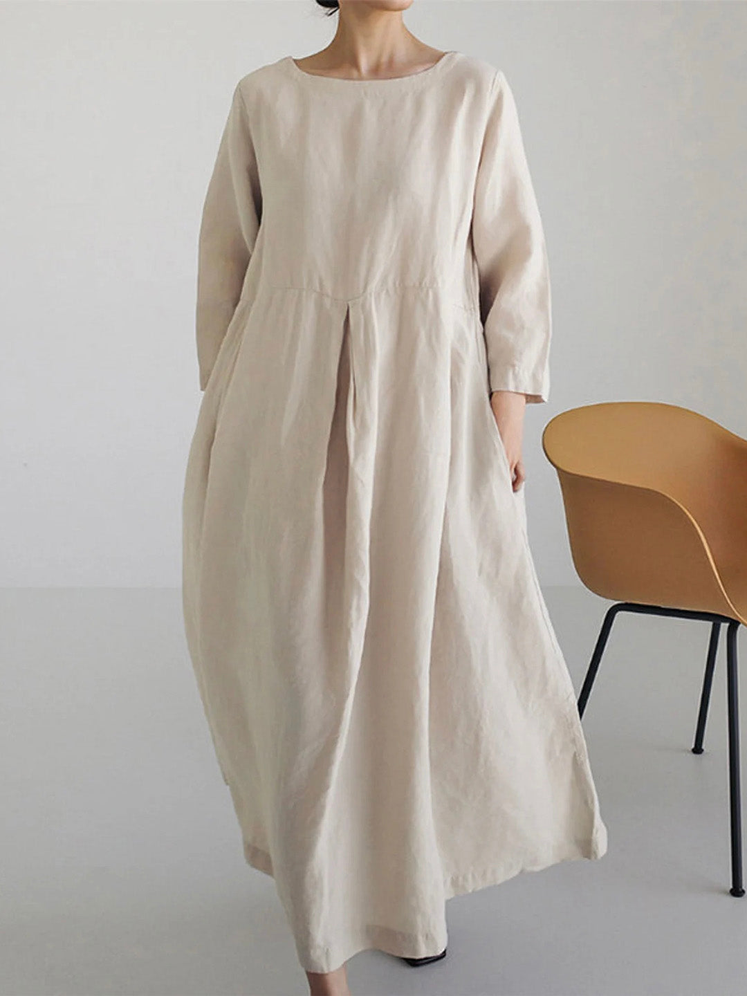 Linnen Maxi Jurk Elegant Zomercomfort Look – Nuvira