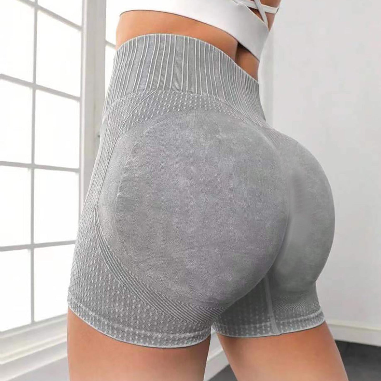 High Waist Sportshort voor Dames met Butt Lift Effect – Tarysa