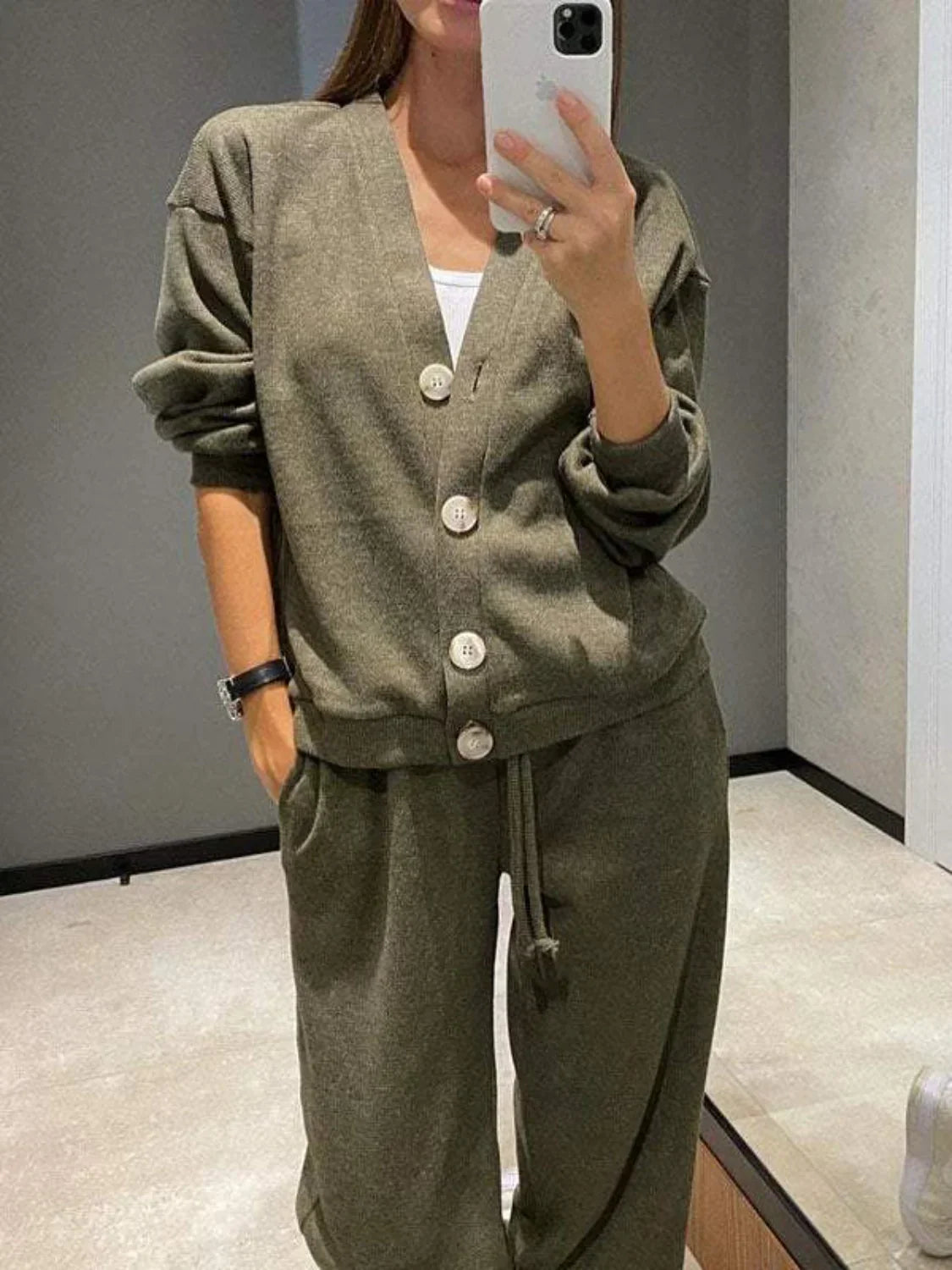 Comfortabele en stijlvolle loungewear set met lange mouwen – Sophie