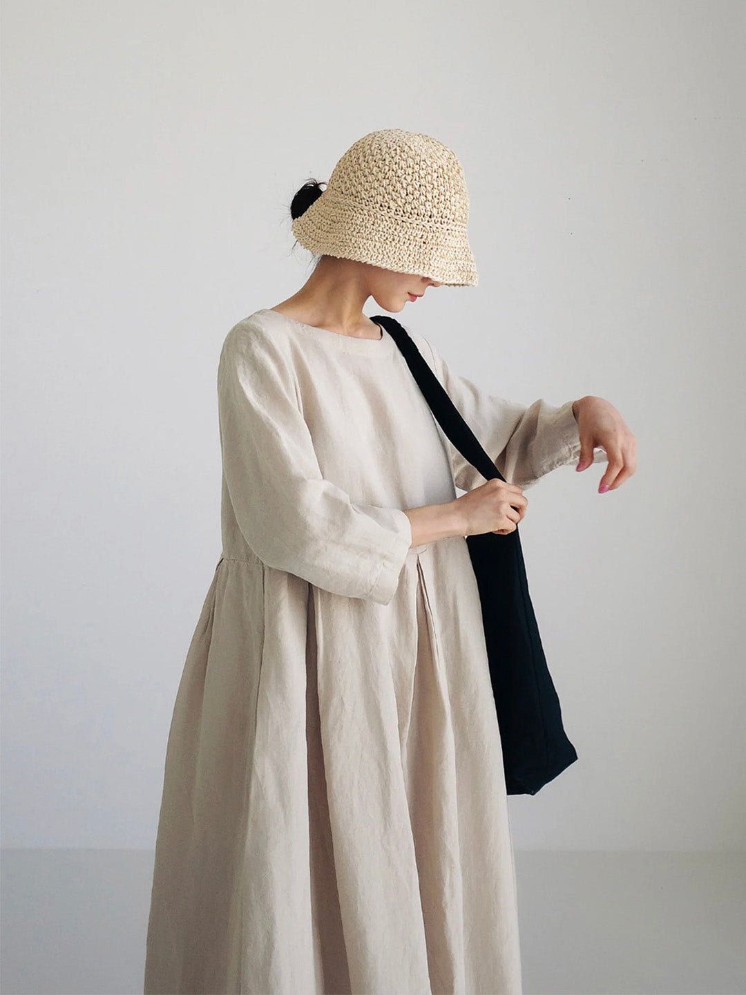 Linnen Maxi Jurk Elegant Zomercomfort Look – Nuvira