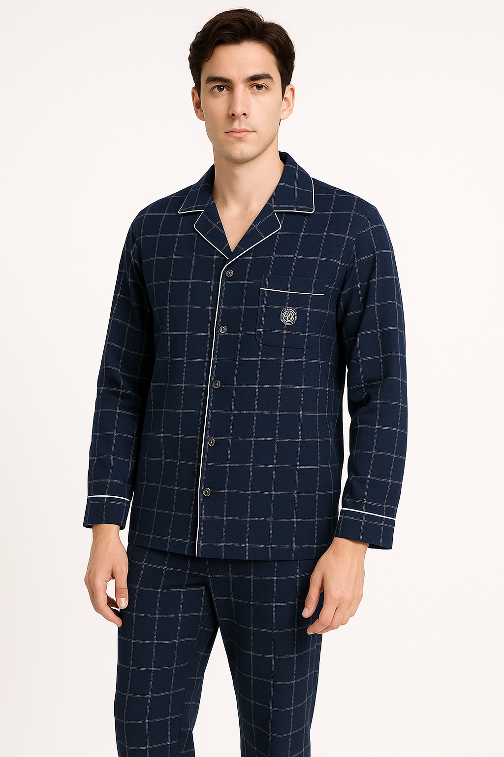 Stijlvolle Herenpyjama met Gestreept Ontwerp voor Ultiem Comfort – Tom