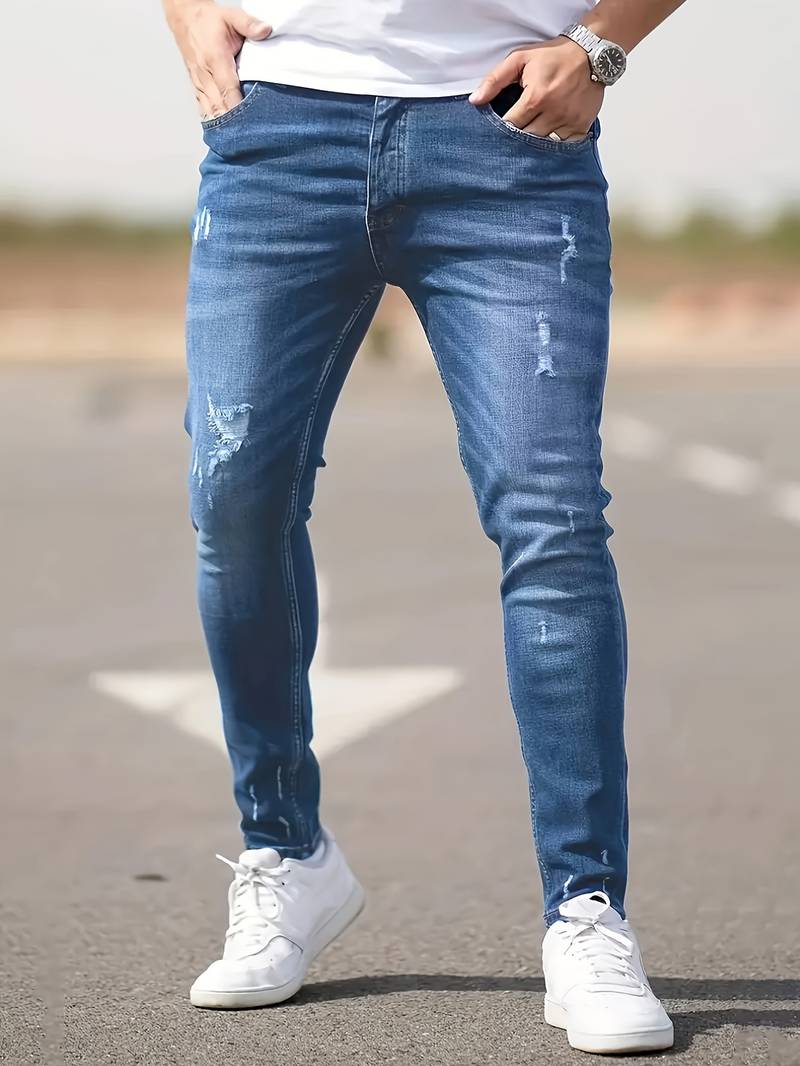 Slim Fit Jeans Heren – Stijlvolle en Comfortabele Look – Theo