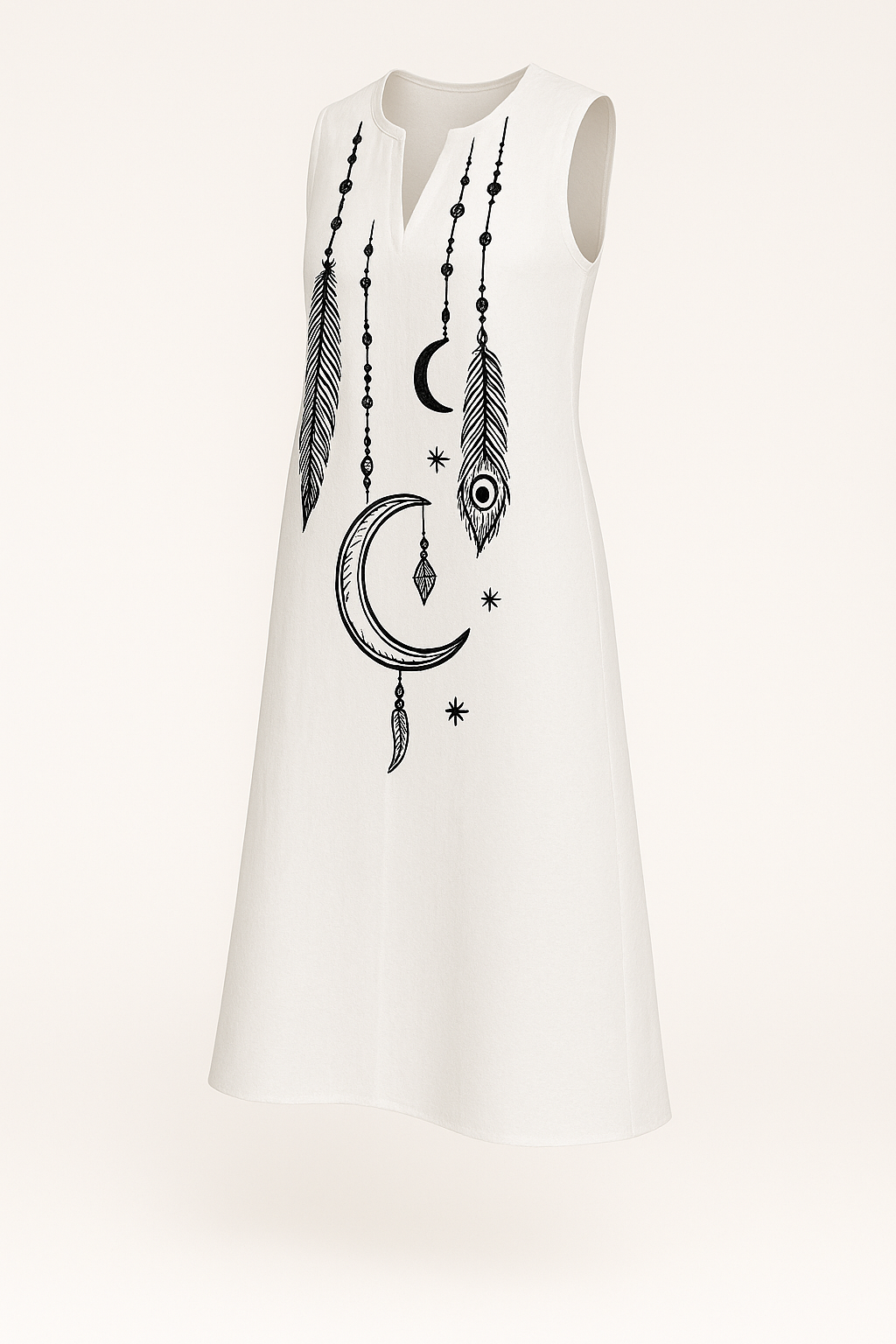 Turquoise damesjurk met glanseffect en taillering – Carolin
