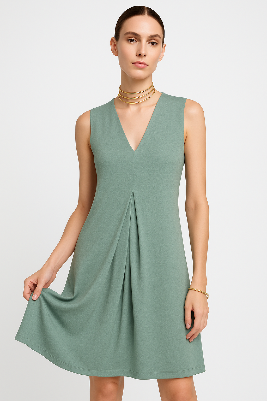 Sculpting maxi-jurk voor een elegant silhouet – Jane