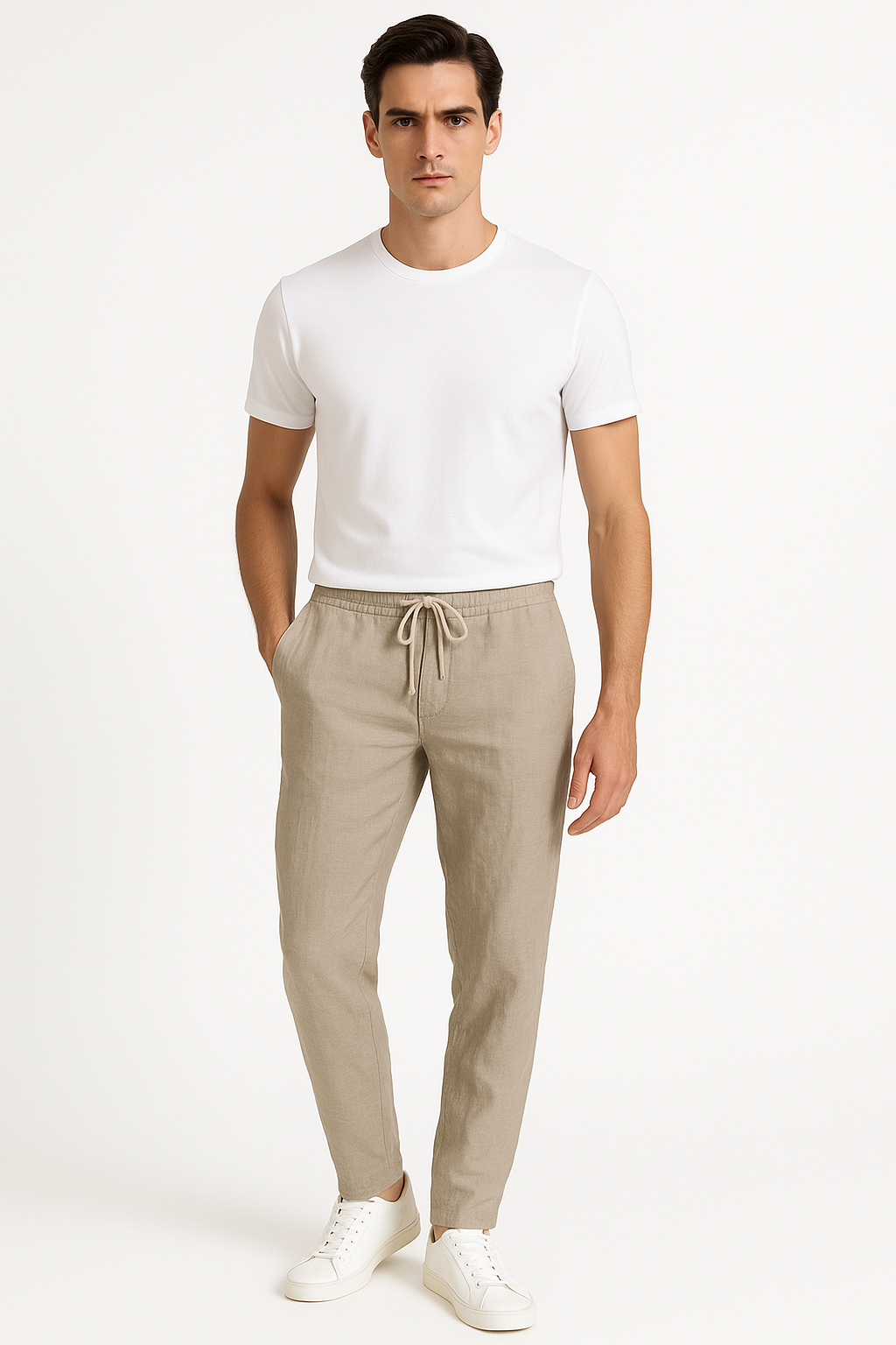 Casual herenbroek met zakken voor dagelijks comfort – Joas