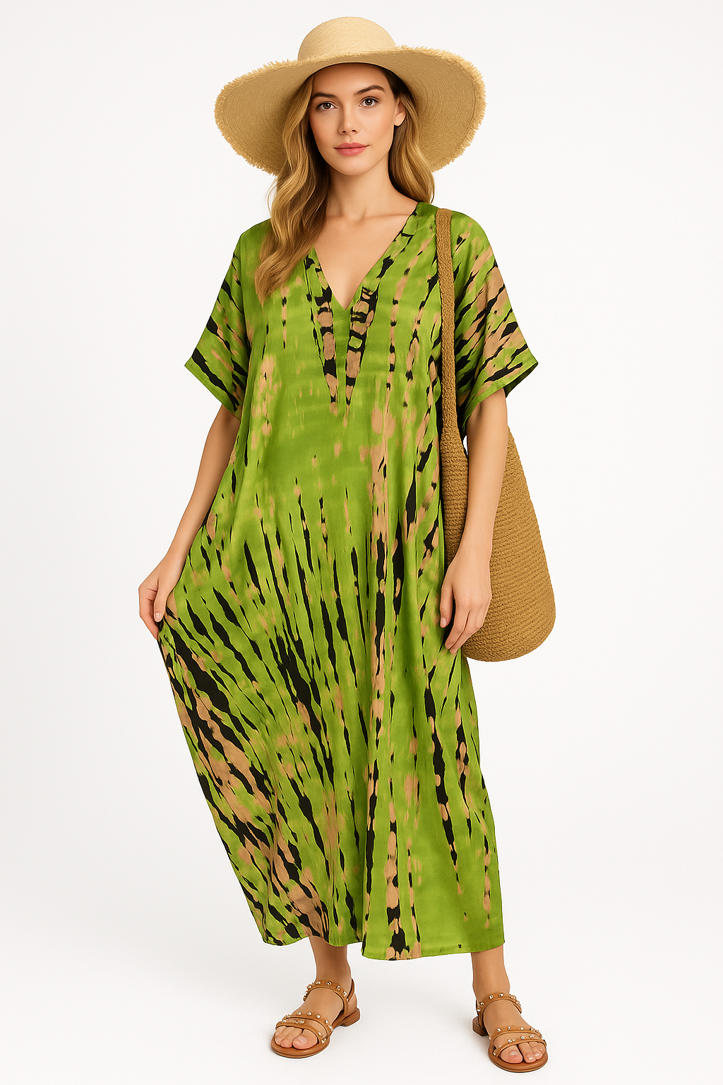 Losse Boho Kaftan Jurk voor Dames – Rivayna
