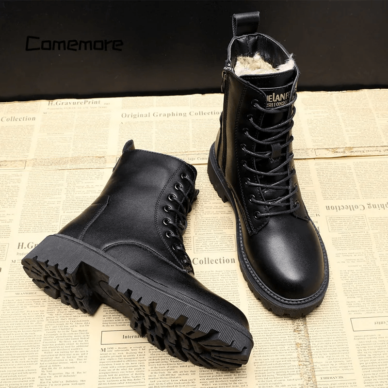 Leren Winterlaarzen voor Dames met Warmte en Comfort – Andrea