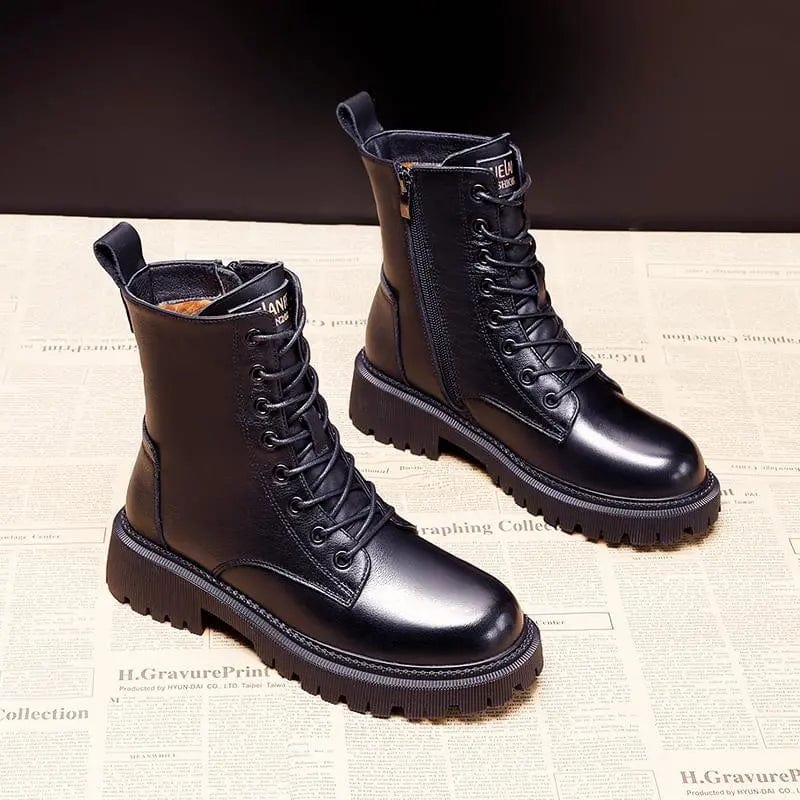 Leren Winterlaarzen voor Dames met Warmte en Comfort – Andrea