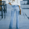 Uitlopende stretch denim jeans voor dames – Melanie