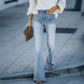 Uitlopende stretch denim jeans voor dames – Melanie