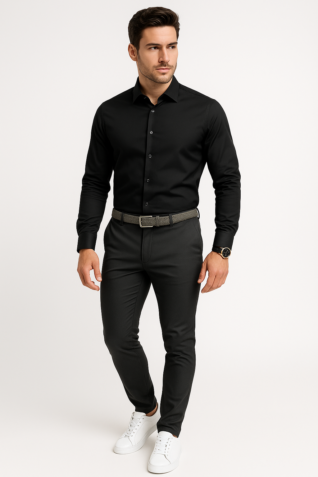 Comfortabele herenbroek met elastische taille en zakken – Joris