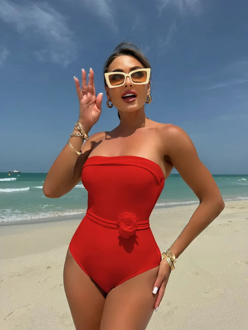 Monokini Halter Ceintuur Verstelbare Pasvorm – Aralina