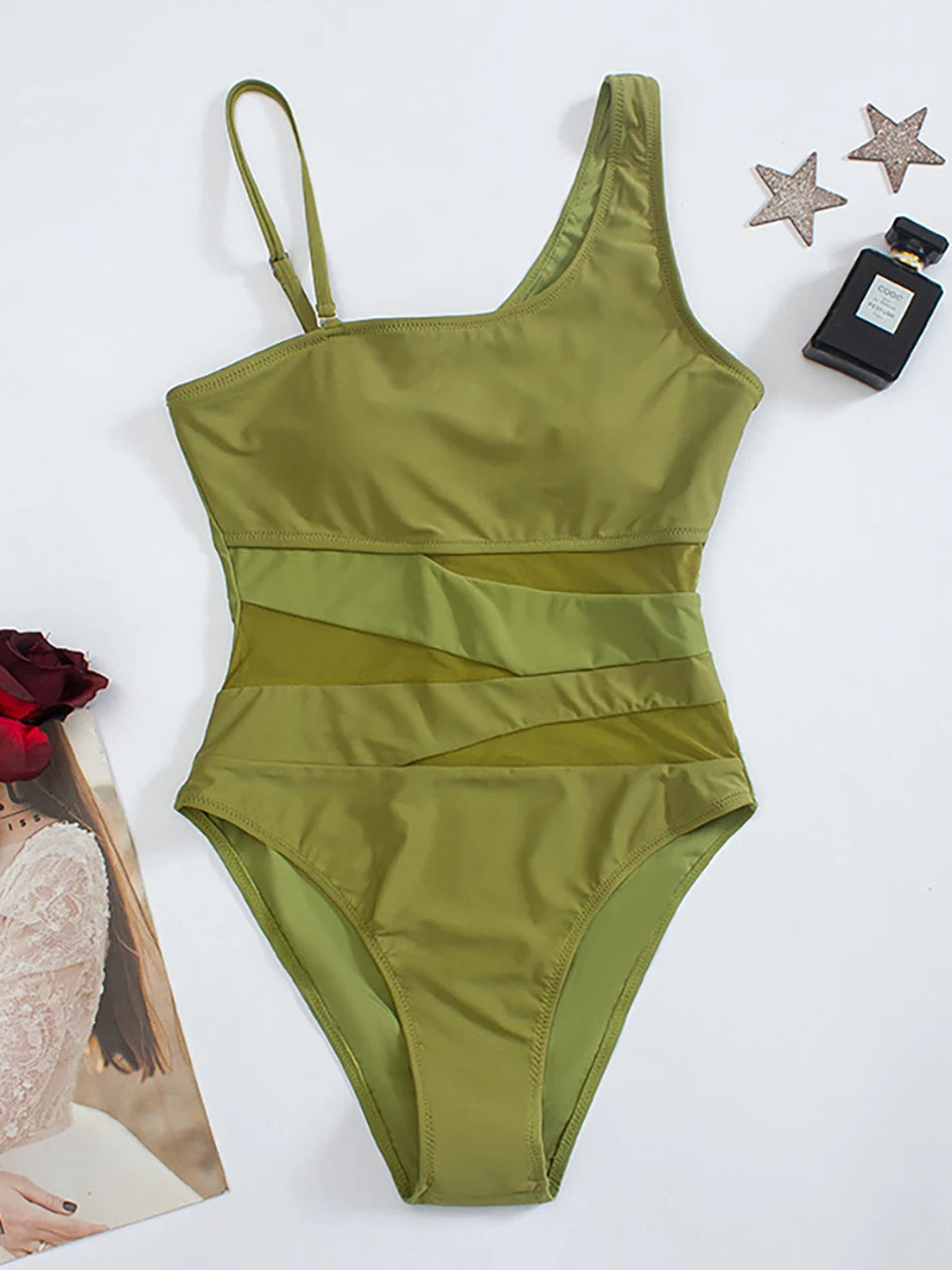 Monokini Badpak met Mesh en Verleidelijke Pasvorm – Laravine