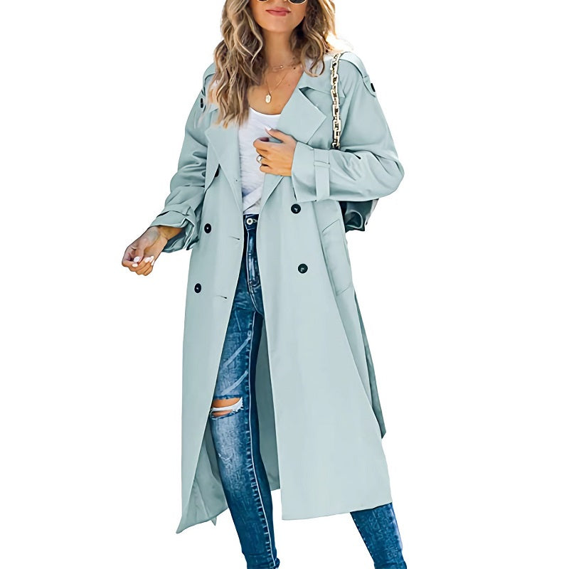 Lange dames trenchcoat voor elk seizoen – Sophie